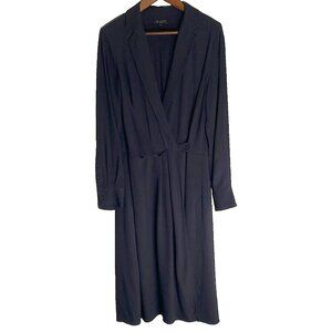 rag & bone Dean Long Sleeve Twill Dress in Black